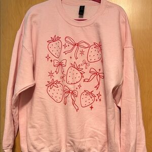 Gildan xl sweatshirt strawberries and bows
